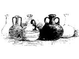 Assyrian bottles of glass